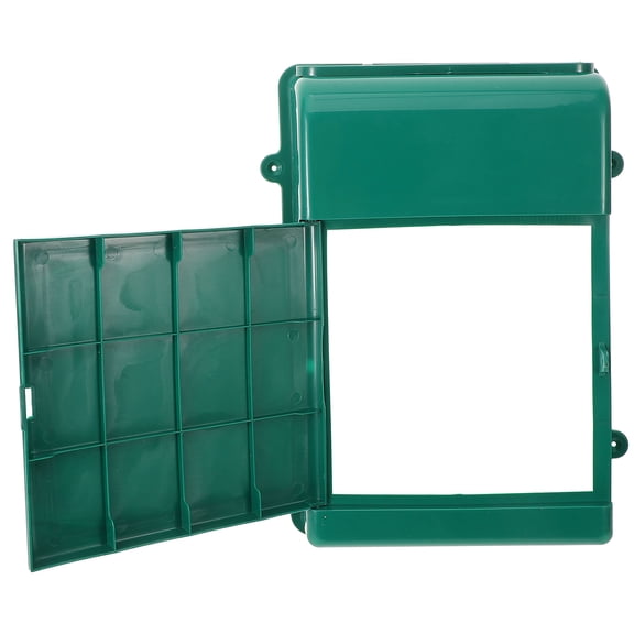 LULULION Durable Green Plastic Mailbox, Wall-Mounted and Stylish for Home