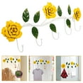 thumbnail image 1 of LULULION Vintage Yellow Iron Wall Hook Rack with Multiple Hooks for Home, 1 of 8