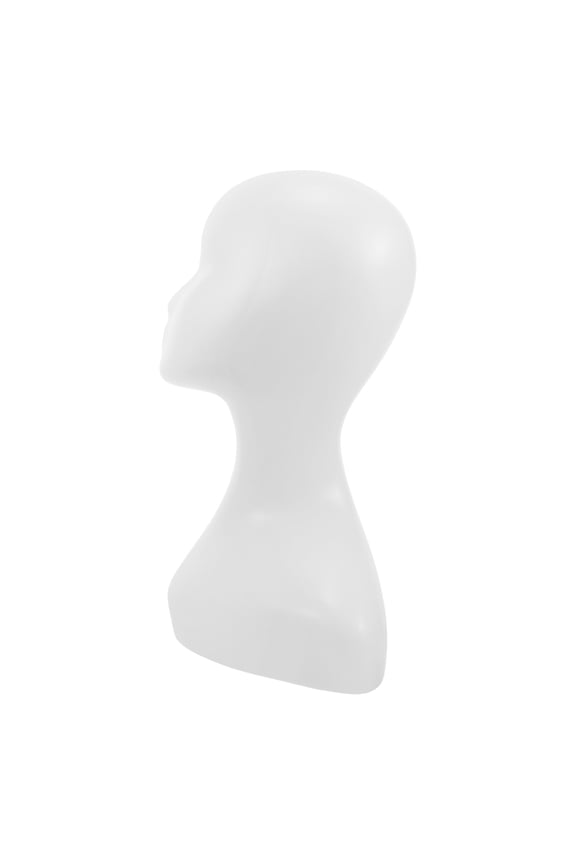 Sturdy Pe Female Mannequin Head for Display Use with Shoulder