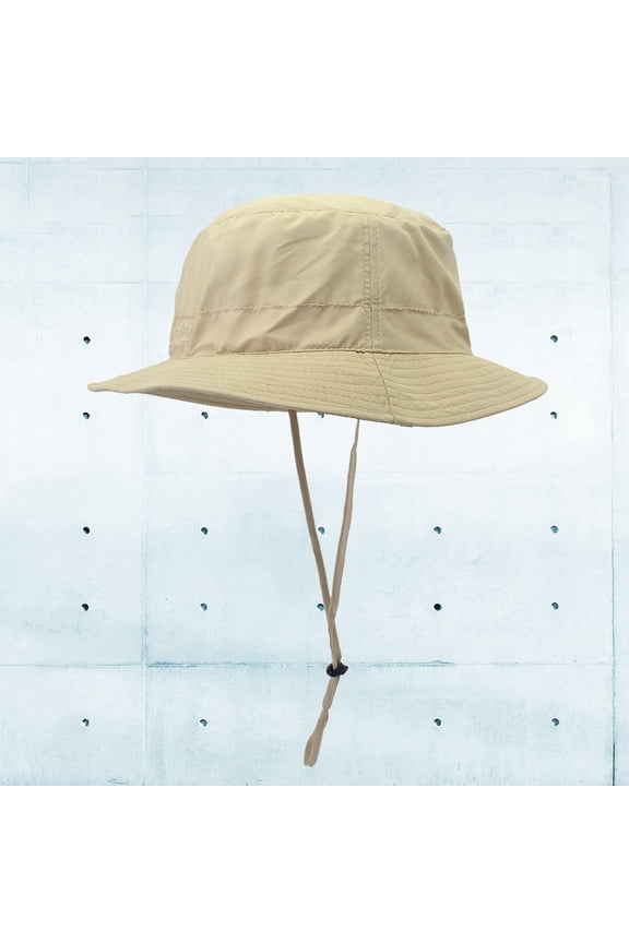 Lightweight Khaki Fishmen Hat with Adjustable Strap for Sun Protection