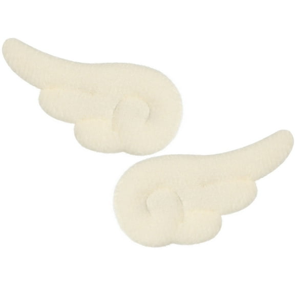 LULULION Wings Hairclip Angel Wings Hair Clips White Plush 1 Pair for Teens Ladies Birthday Games