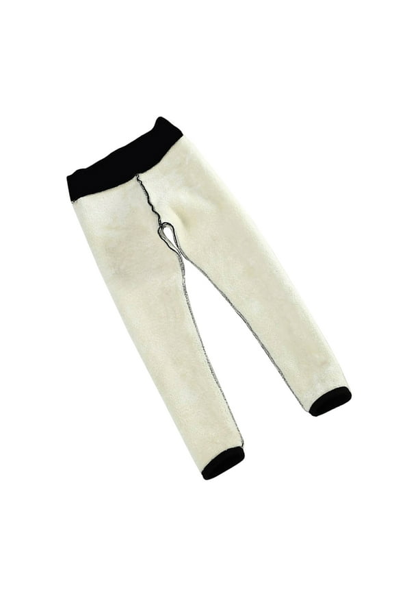 Black Thermal Pantyhose High Waist Thickened Warm Leggings for Skiing and Winter Wear