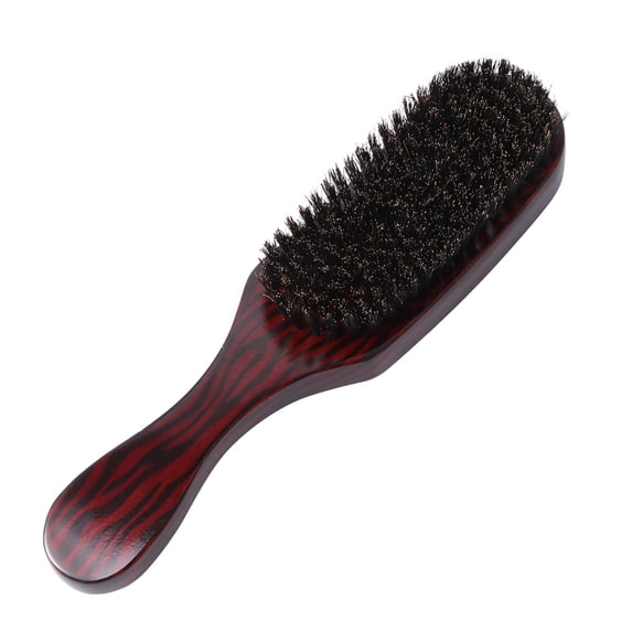LULULION Wooden Hair Comb for Women Dark Brown Plastic Large Size Ergonomic Handle for Daily Use