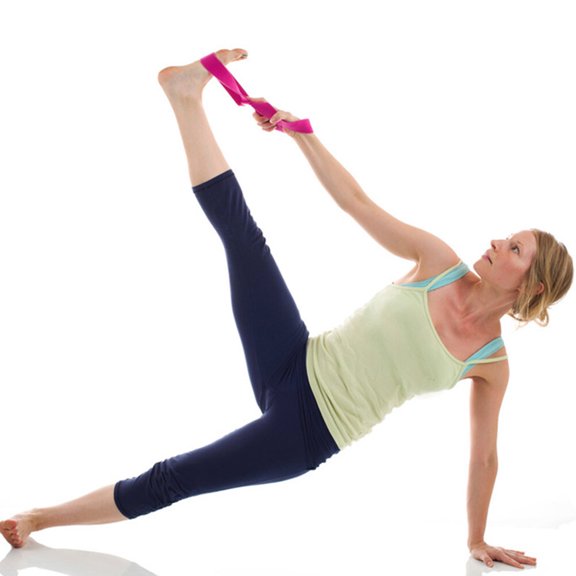 LULULION Rosy Yoga Tension Band for Fitness Stretching and Flexibility Improvement