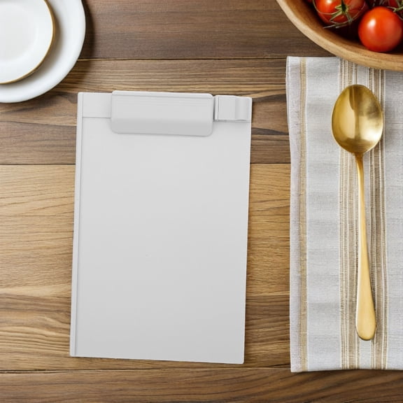 LULULION Profile Plastic Clipboard with Pen Holder and Scale Grey for Business Use