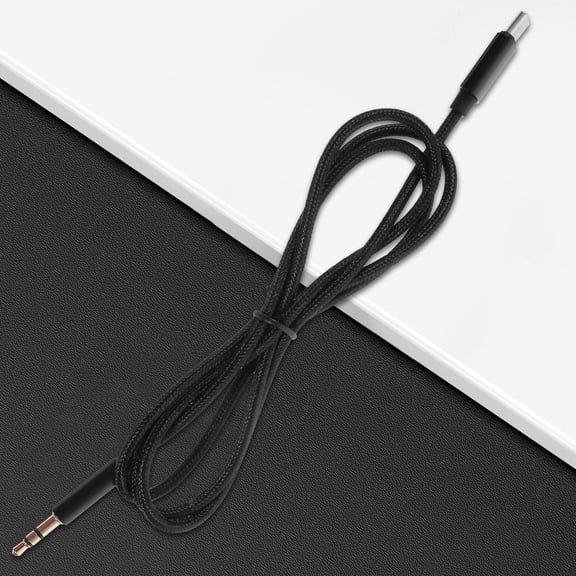 LULULION Audio Transferring Cable USB C to 3.5mm Black for Stereo and Amplifier Connection