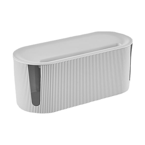 LULULION 1Pc White Cable Organizer Holder with Heat Dissipation for Home Use