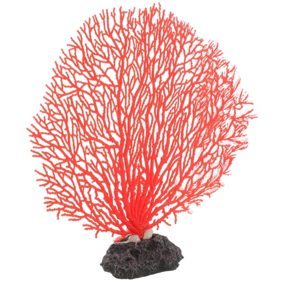 LULULION Decorative Red Aquarium Coral Landscape Plant for Fish Tank Home Desk Display