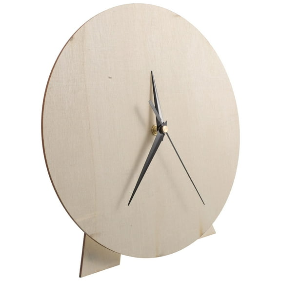 LULULION Simple Wood Clock Face for DIY Painting Projects and Unique Wall Decor
