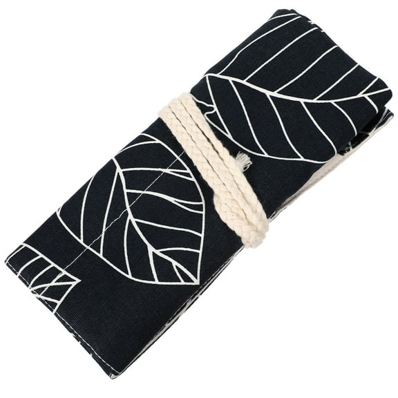 LULULION make up brush holder Makeup Brushes Rolling Case Cotton for Women 1Set