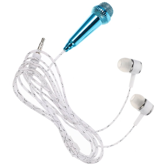 LULULION Portable Tiny Microphone Silver Plastic 1Pcs for Audio Recording