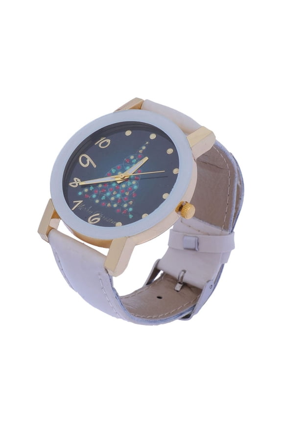 quartz wrist watches Quartz Watch White 1Pack Fashionable Design Adjustable Strap Time Telling