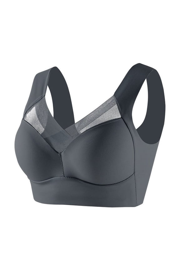 Wireless Lace Strapless Vest Thin Support Bra for Women Side Compression to Hide Underarm Smooth Breathable Daily Lingerie, Stretch Seamless All Day Comfort Underwire Free Intimates