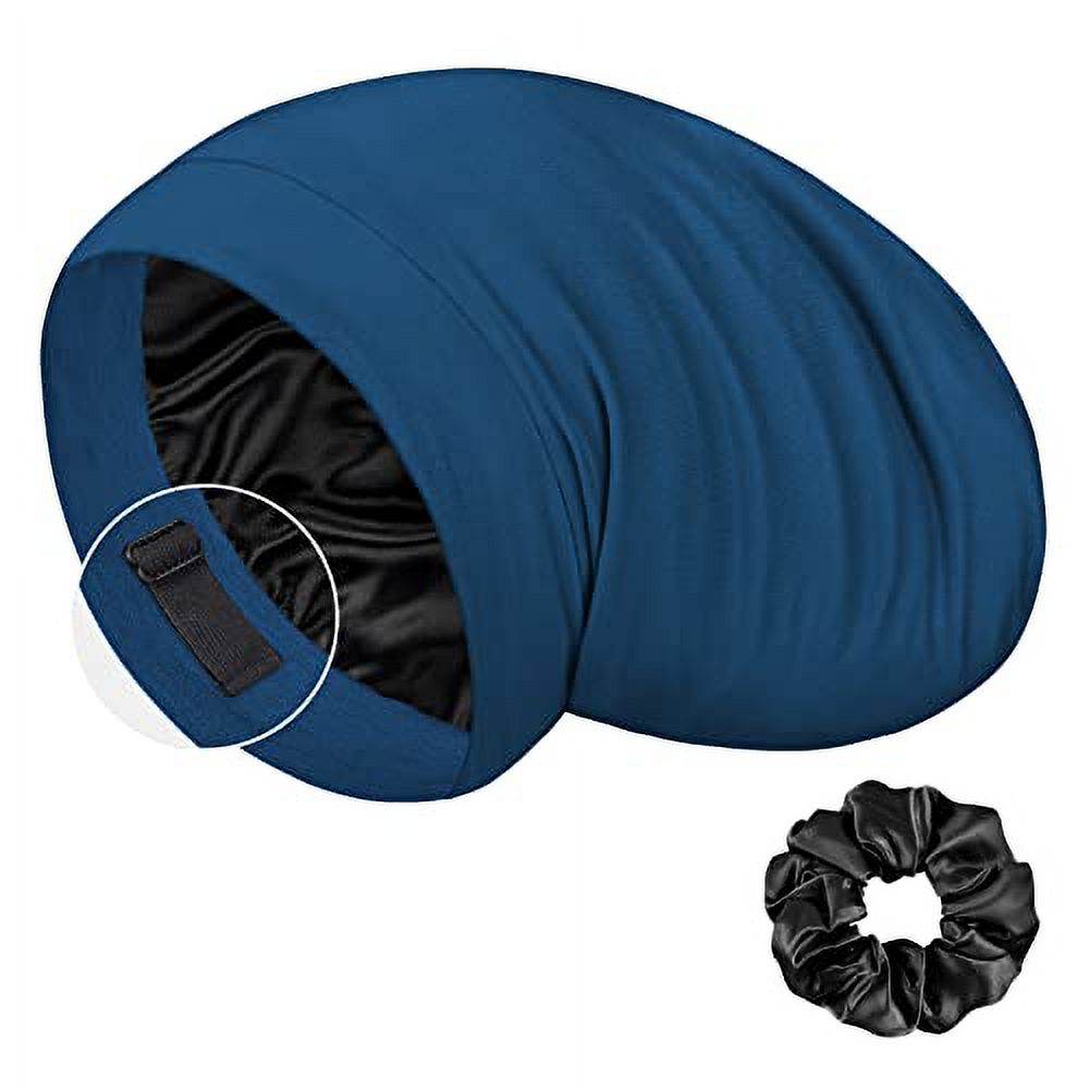 LULUSILK 100 Mulberry Silk Sleep Cap Silk for Sleeping, No More