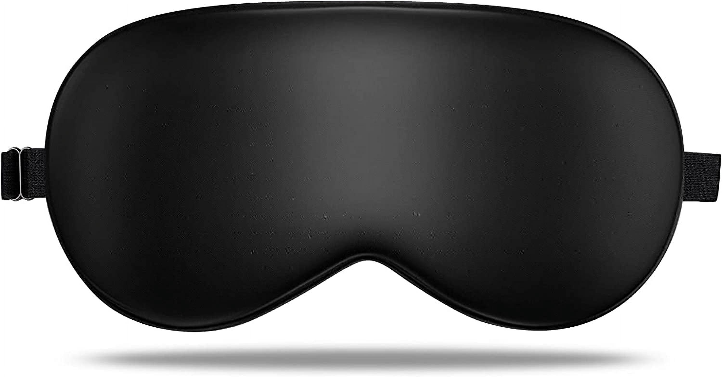 LULUSILK Mulberry Silk Sleep Eye Mask & Blindfold with Adjustable Strap