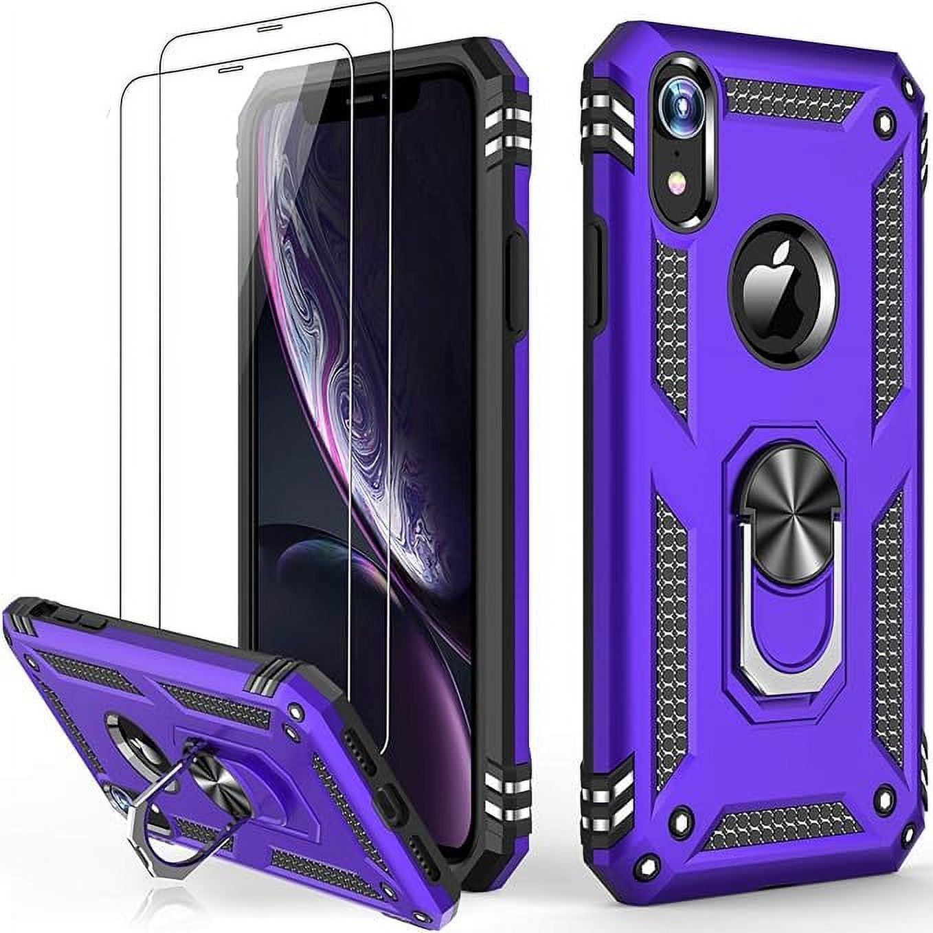 LUMARKE iPhone XR Case with Tempered Glass Screen Protector iPhone