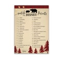 thumbnail image 1 of LUMBERJACK Baby Shower Game — CARTOON PARENT MATCH Game — Pack of 25 — Rustic Red Buffalo Plaid, Match Famous Cartoon Parents Fun Shower Activity, Lumber Jack Bear Star Kids Match Game G805-DPM, 1 of 7