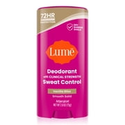 Lume Deodorant Plus Sweat Control Solid Antiperspirant Deodorant Stick, Vanilla Bliss, 2.6 oz