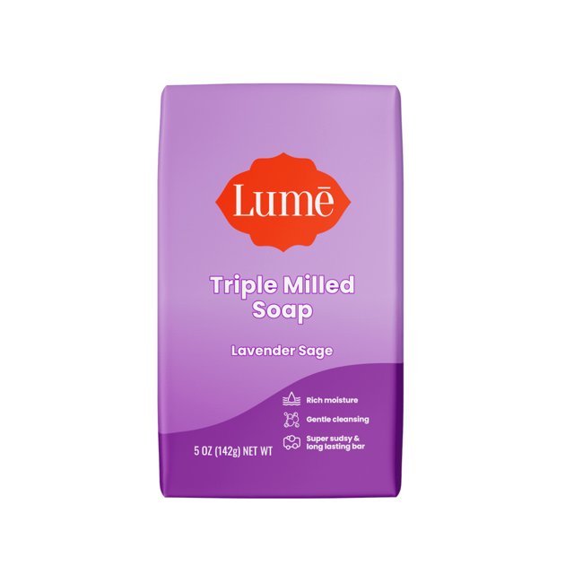 LUME Lavender Sage Natural Soap Full Size Face & Body Bar 5 oz