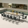 thumbnail image 1 of LUMEN 12 Person Teak Outdoor Dining Set With Three Version Extending Mode For 8/10/12 Seating, 1 of 11