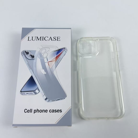 LUMICASE Cell phone cases,Crystal Clear Case for 14, [Military Grade Drop Tested] Transparent Shockproof Protective Phone Case Soft Silicone Slim Cover, 6.1 inch, Transparente