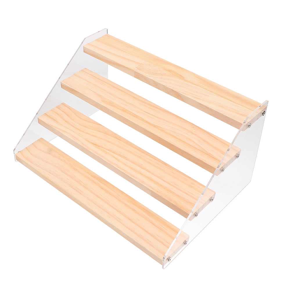 LUMICHY Wooden Cake Storage Rack Stepped Display Shelf Practical ...