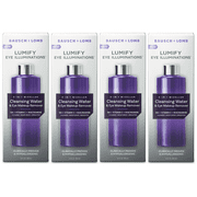 LUMIFY Eye Illuminations Cleansing Water & Eye Makeup Remover, 3-in-1 Micellar Water Contains Hyaluronic Acid, Vitamin C & Niacinamide, Clinically Proven & Hypoallergenic, Contact Lens & Las - 4 Pack