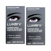 LUMIFY Redness Reliever Eye Drops 0.08 Fl Oz 2.5mL 2-Pack