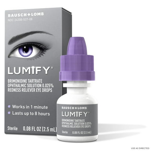 LUMIFY Redness Reliever Eye Drops 0.08 fl oz (Pack of 2)