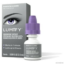 LUMIFY Redness Reliever Eye Drops, Fast Acting Brimonidine for Whiter, Brighter Looking Eyes, 0.08 Fl. Oz. (2.5 mL)