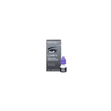 LUMIFY Eye Drops for Redness Relief and Whiter and Brighter Looking Eyes, .08 fl oz (2.5 ml)