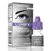 LUMIFY Eye Drops for Redness Relief and Whiter and Brighter Looking Eyes, .25 fl oz (7.5 ml)