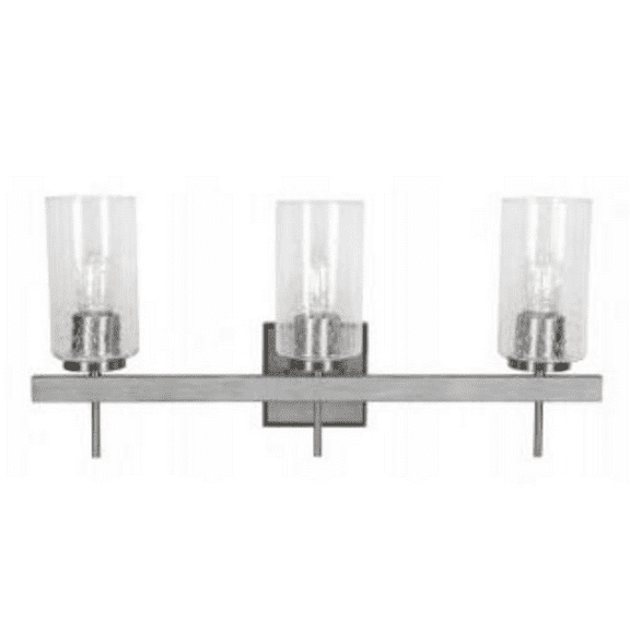 LUMINANCE 3LT HALSTON VANITY BRIGHT SATIN NICKEL F16203-81