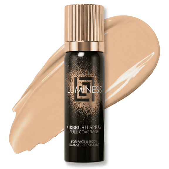LUMINESS Airbrush Body Coverage - Tattoo Cover Up Makeup - Full Coverage Foundation for Face & Body - Water-Resistant, Long-Wear, Natural Radiant Finish, Fair