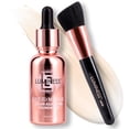 thumbnail image 1 of LUMINESS Liquid Mirage 3PC Kit - Color Changing Foundation with SPF 50 Primer & Makeup Brush, Hydrating & Lightweight Face Makeup, 4 in 1 Liquid Foundation, Concealer & Moisturizer (Fair), 1 of 9