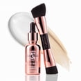 thumbnail image 1 of LUMINESS Liquid Mirage 3PC Kit - Color Changing Foundation with SPF 50 Primer & Makeup Brush, Hydrating & Lightweight Face Makeup, 4 in 1 Liquid Foundation, Concealer & Moisturizer (Light), 1 of 9