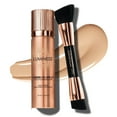 thumbnail image 1 of LUMINESS Silk Airbrush Spray Foundation & Buffing Brush Kit – Full Coverage Foundation & Dual-Sided Buffing Brush - Buildable Coverage, Anti-Aging Formula Hydrates & Moisturizes (Shade - Fair), 1 of 6