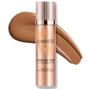 LUMINESS Silk Airbrush Spray Foundation - Full Coverage Foundation - Formula Hydrates & Moisturizes with Hyaluronic Acid, Aloe Vera & Hydrolyzed Silk (Shade - Tan)