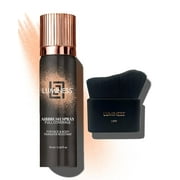 LUMINESS Spray Airbrush Foundation Makeup with Buffing Brush, Fair Shade 020 - Lightweight, Full Coverage Foundation for Face - Concealer for Seamless Blending, Natural-Looking Finish, 2.36 fl oz