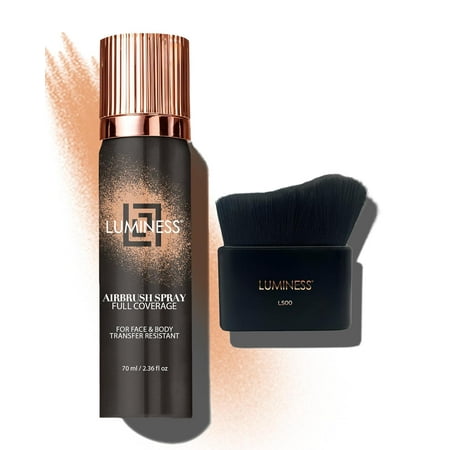 Luminess Airbrush Foundation Makeup, Medium Shade 040 - Lightweight, Full Coverage, Natural Finish, 2.36 fl oz