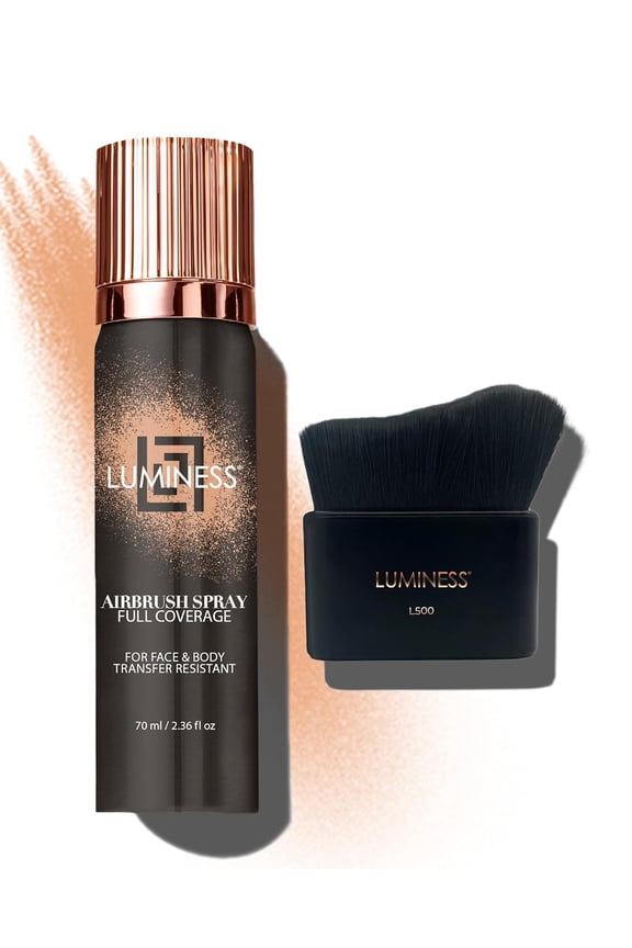 Airbrush Foundation Makeup, Medium Shade 040 - Lightweight, Full Coverage, Natural Finish, 2.36 fl oz