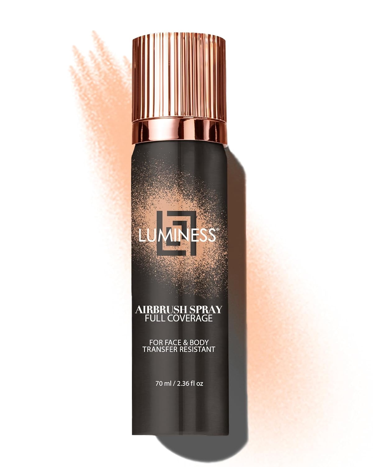 LUMINESS Spray Airbrush Foundation Makeup, Fair Shade 020 - Lightweight, Full Coverage Foundation for Face, Neck, & Body - Concealer for Seamless Blending, Natural-Looking Finish, 2.36 fl oz