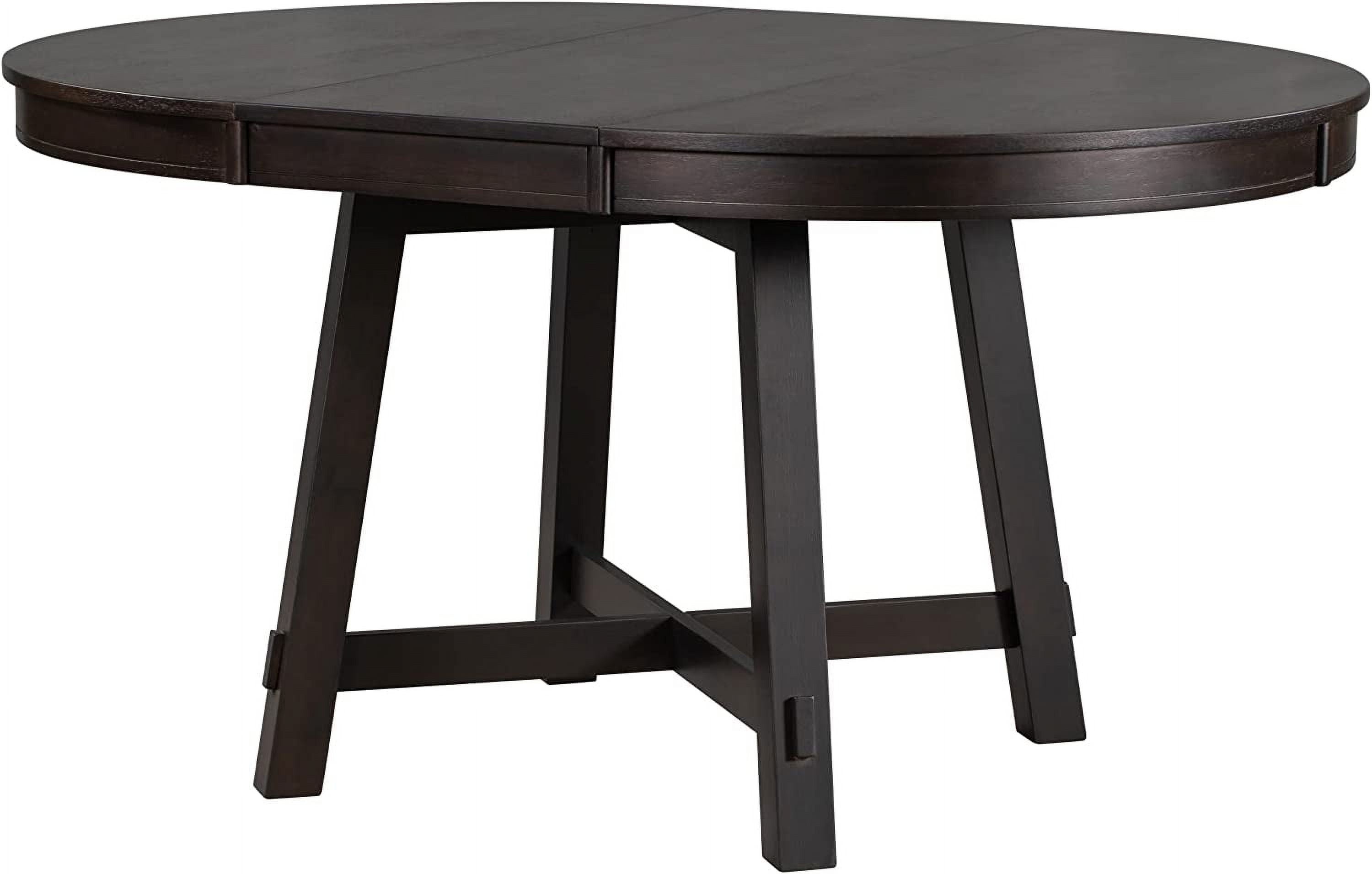 LUMISOL Round Dining Table for 46, 42"56" Extendable Round Kitchen