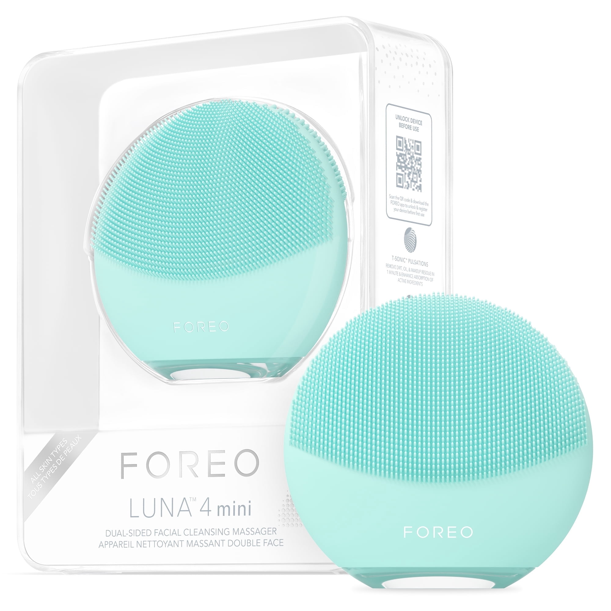 洗顔グッズ FOREO LUNA 4 mini FOREO, Facial Cleansing Brush, LUNA 4 Mini, Pearl Pink Silicone