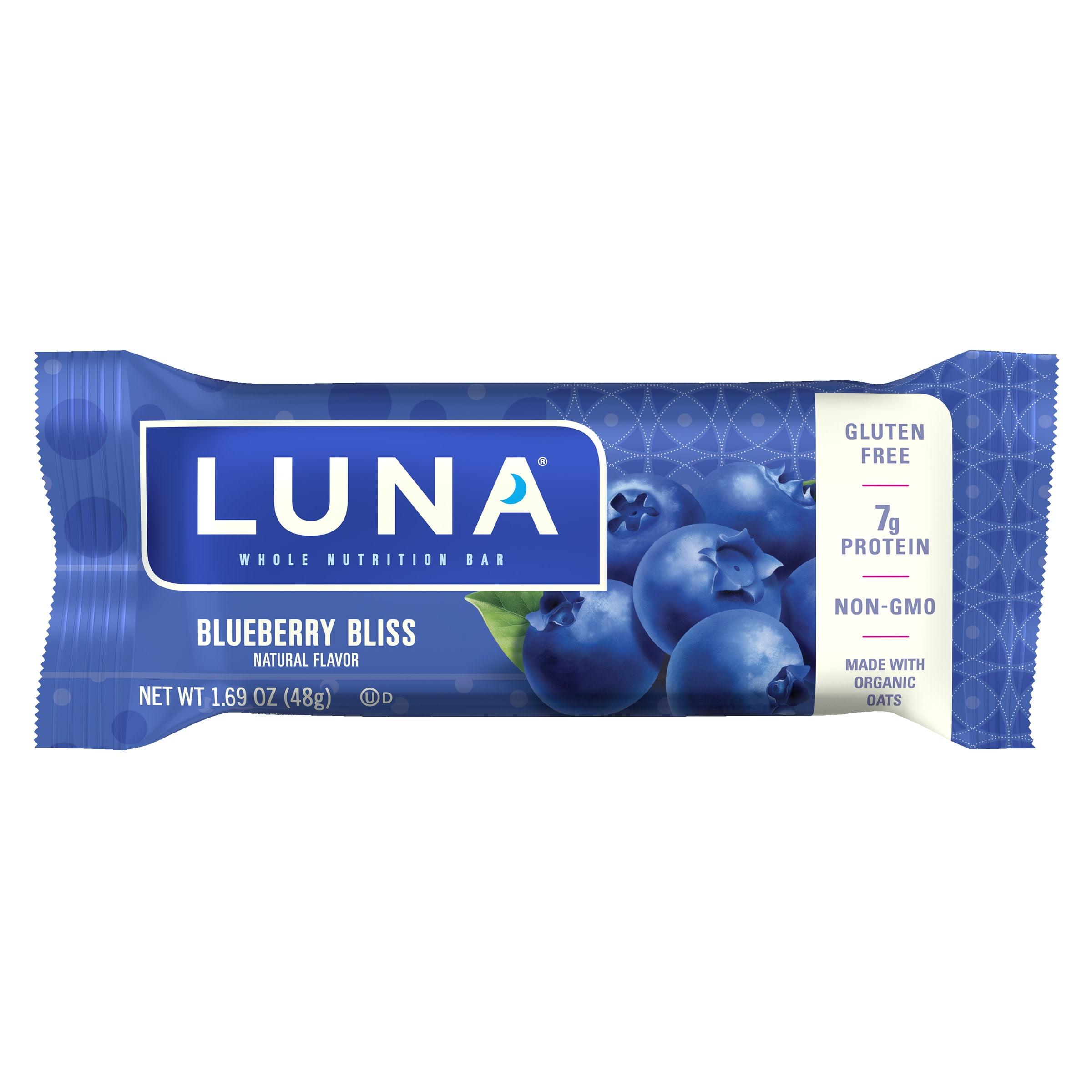 LUNA Bar Blueberry Bliss Flavor GlutenFree NonGMO 79g