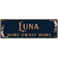 thumbnail image 1 of LUNA Home Sweet Home Victorian Look Gift 6x18 Metal Sign 206180046069, 1 of 1