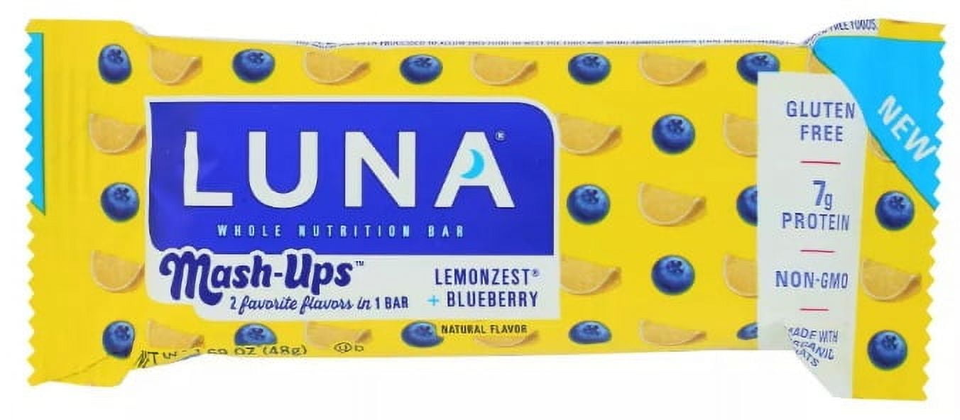 LUNA Lemon Zest and Blueberry Bar 1.69 oz (Pack of 5)