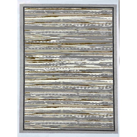 LUNA Modern Stylish Living Room Rug DESIGN 8884 - 2'2"x7'3" Runner, Sand