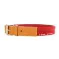thumbnail image 1 of LUNA ROSSA Red/Natural Leather Trimmed Woven Belt-24 for Womens, 1 of 4