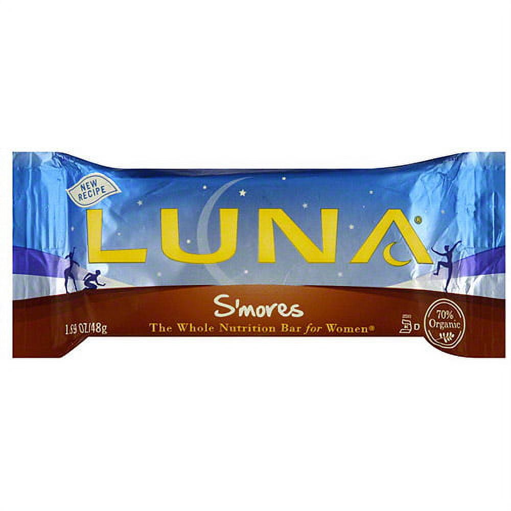 LUNA S'mores Nutrition Bar, (Pack of 15) - Walmart.com